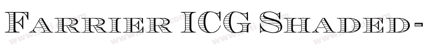 Farrier ICG Shaded字体转换